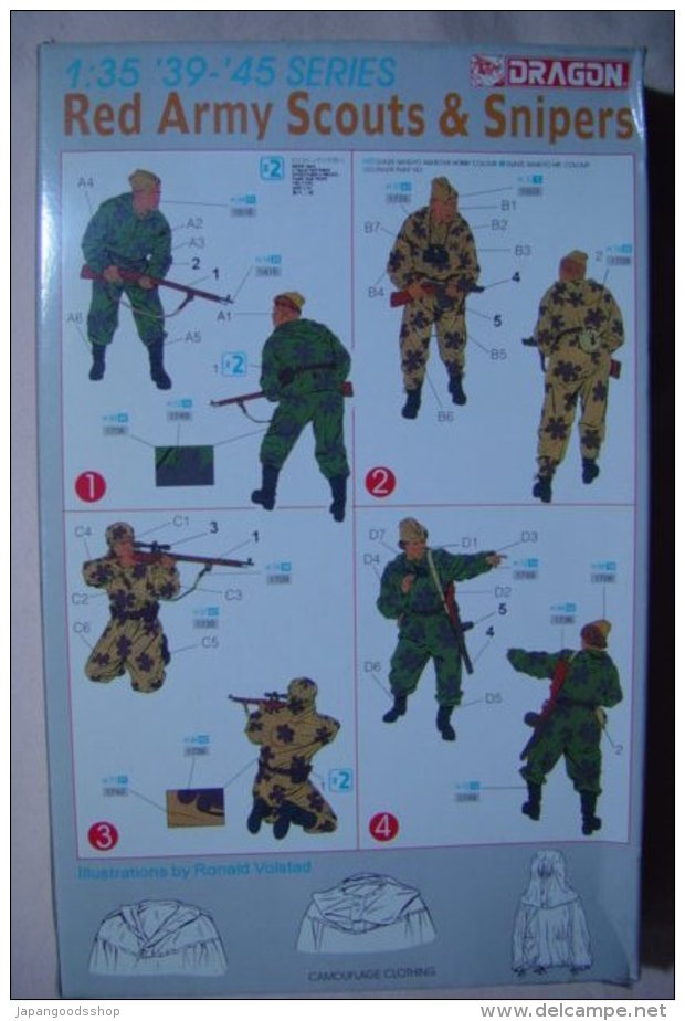 Red Army Scouts & Snipers 1/35  ( Dragon ) - Figurines