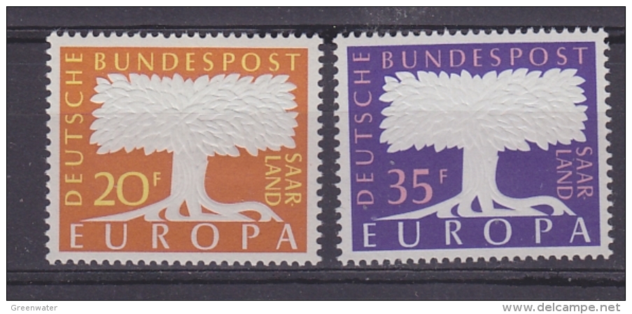 Europa Cept 1957 Saarland 2v  ** Mnh (30361) - 1957