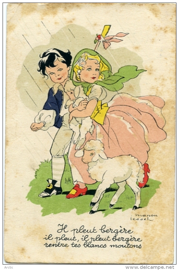 Chansons Populaire " Il Pleut Bergère ".!! Illus Mano Iessel - Janser