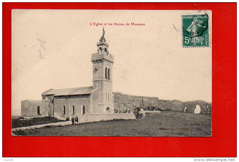 54 L'église Et Les Ruines De Mousson (pli Coin Gauche) - Pont A Mousson