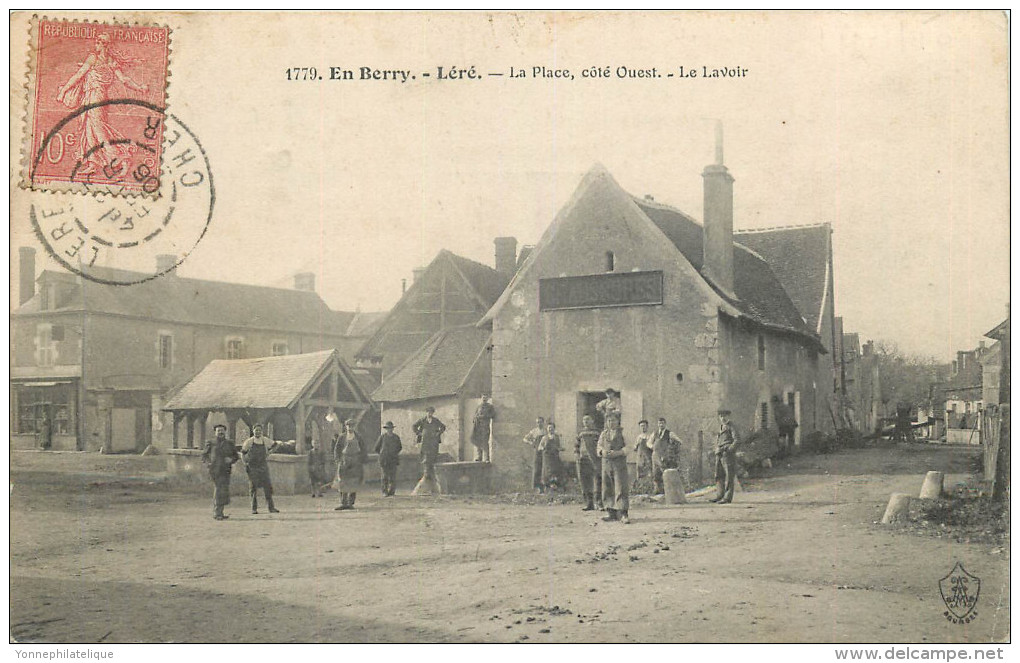 18 - CHER - Léré - Place - Lavoir - En Berry - Lere