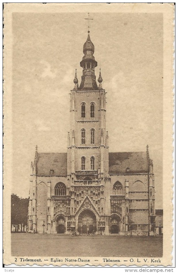 Thienen.  -   O.L.V. Kerk   -   1934  Naar  Molenbeek - Tienen