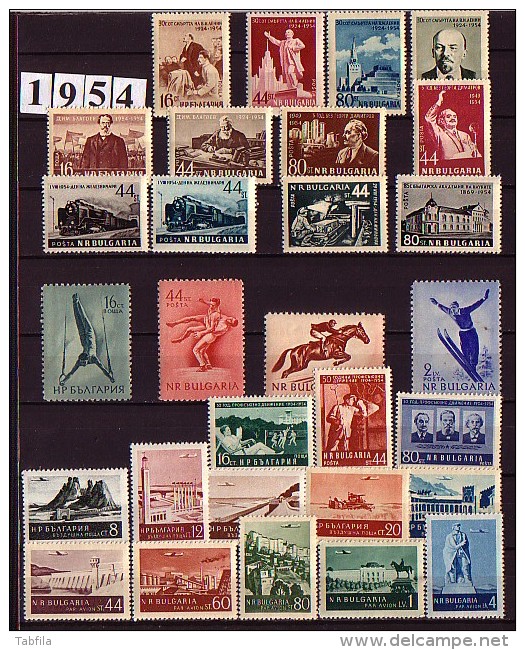 BULGARIA - 1954 - Comp **  Mi 900/934 - MNH** - Volledig Jaar