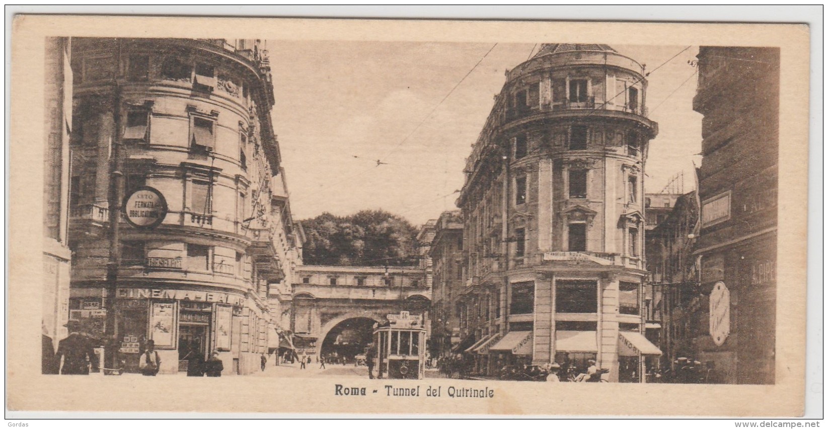 Italy - Roma - Tunnel Del Quirinale - Tram - Transport