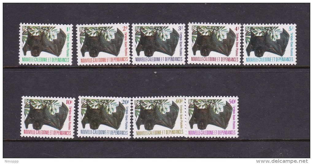 New Caledonia SG D703-D711 1983 Postage Due, Bats, MNH - Ongebruikt
