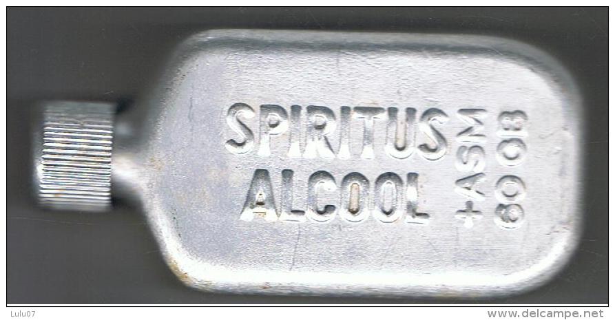 Flasque Spiritus Alcool   Aluminium   10cm  X 5 Cm  X 2.5 Cm - Autres & Non Classés