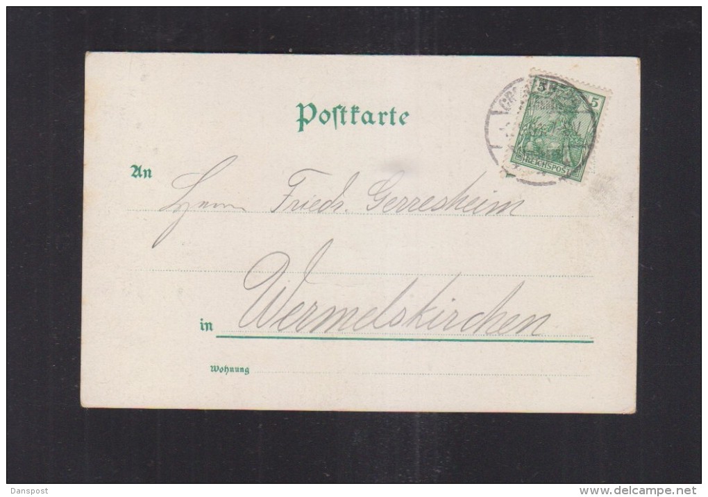 Dt. Reich PK Geldpost An Kronberger Kirmes Briefmarkensprache 1901 - Kronberg