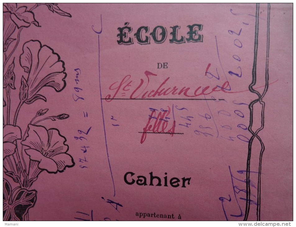 Lot De Cahier D'ecolier  Deja Utilises De 1940-dictee-grammaire-math Etc...plusieurs Eleves - Otros & Sin Clasificación