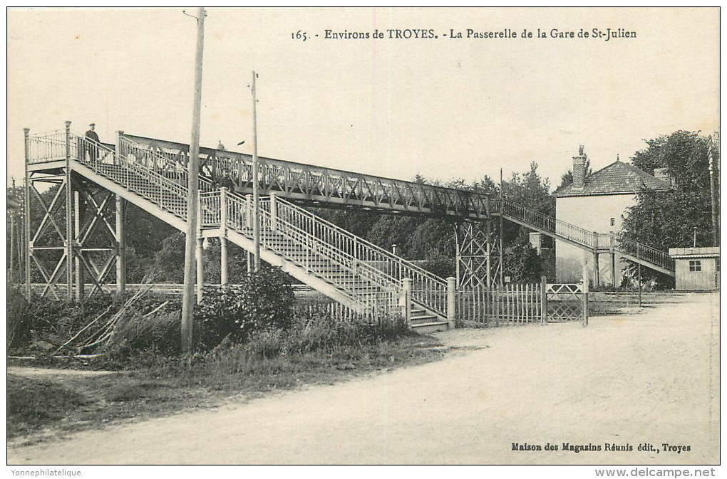 10 - Saint Julien (Troyes) - Passerelle Gare - Chemin De Fer - Ligne Troyes à Chatillon Sur Seine - Gray - Ouvrages D'Art