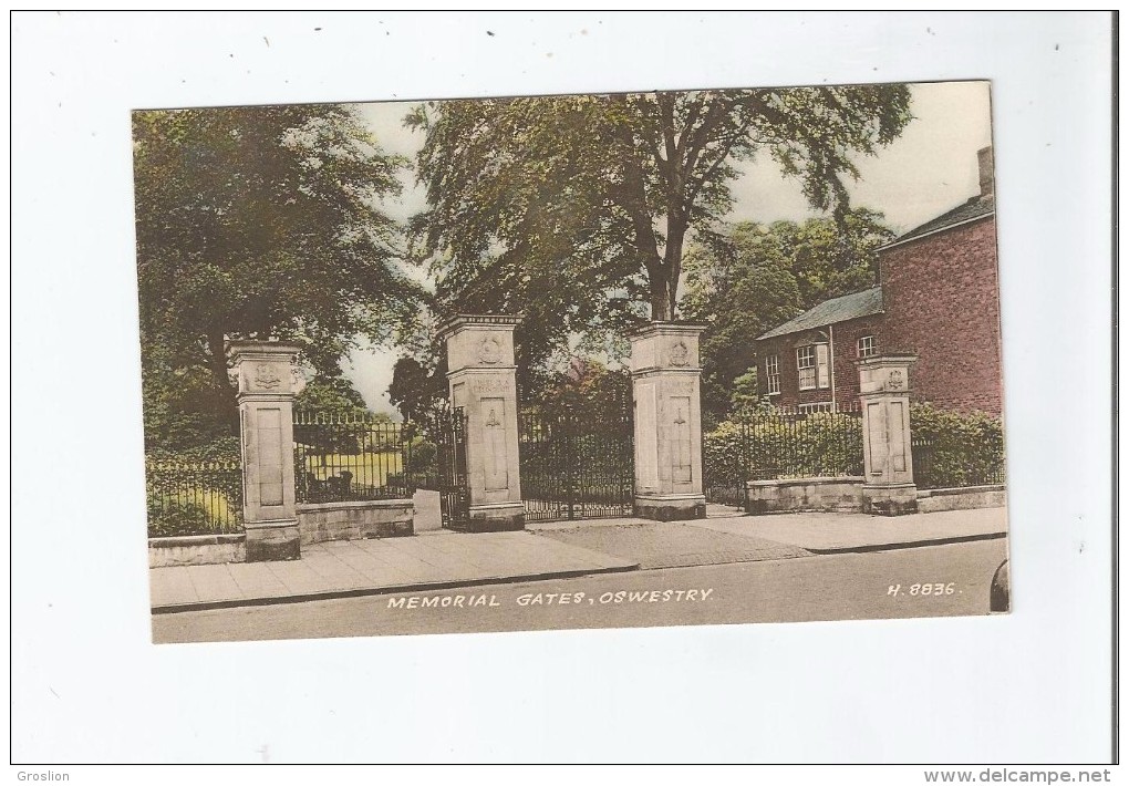 OSWESTRY 8836 MEMORIAL GATES - Shropshire