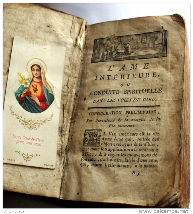 FRANCE - ANTICO MESSALE "L'AME INTERIEURE ET L'AME SEULE " 1787 - 1701-1800