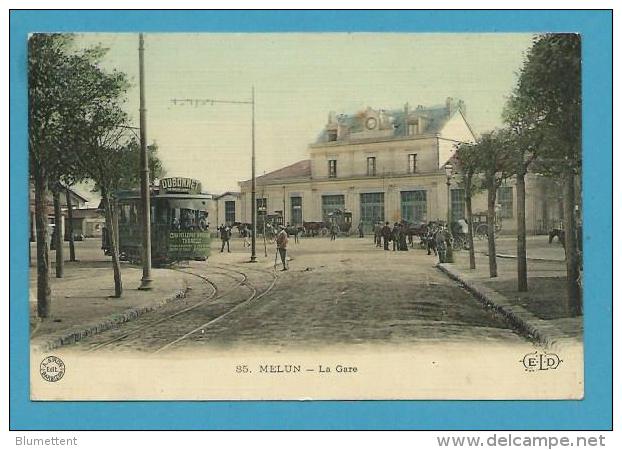 CPA 85 - Tramway Gare De MELUN 77 - Melun