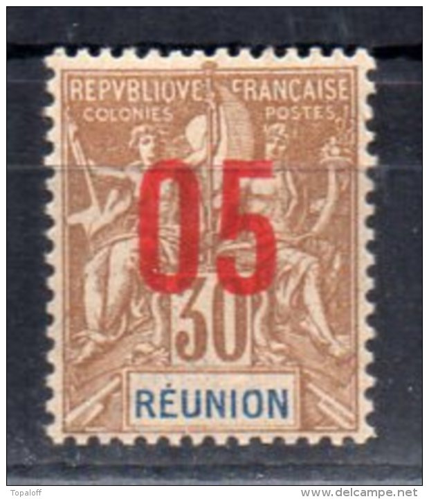 Réunion N°76 Neuf Charniere - Neufs