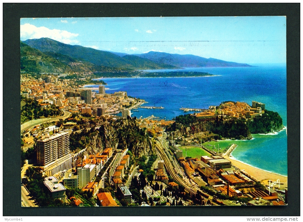 MONACO  -  Monte Carlo  Le Rocher  Used Postcard - Monte-Carlo