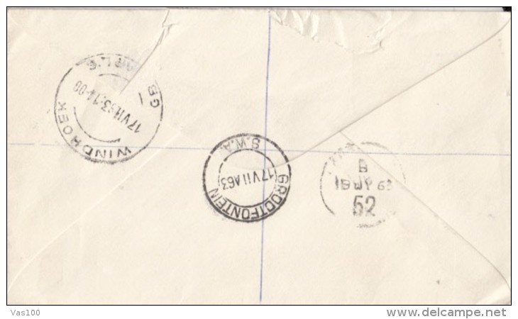 CHURCH, FLAMINGO, TREE, STAMPS ON REGISTERED COVER, 1963, SOUTH AFRICA - Unclassified