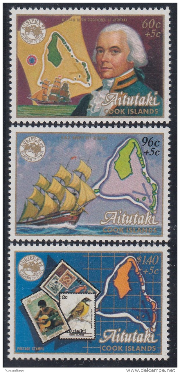 COOK ISLAND 1984 - Yvert #408/10 - MNH ** - Aitutaki