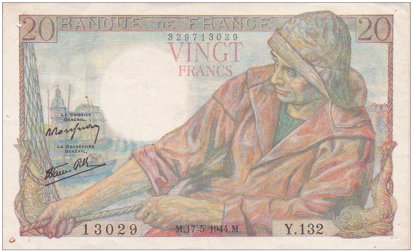 FRANCE - BILLET DE 20 FRANCS - 1942 - 20 F 1942-1950 ''Pêcheur''