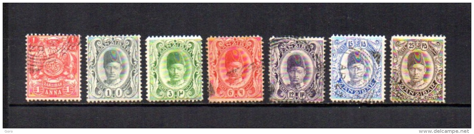 Zanzibar   1904-09   .-   Y&T  Nº   76 - 90/92 - 94/96 - Zanzibar (...-1963)