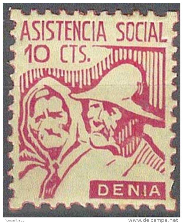 ESPAÑA - GUERRA CIVIL 1936/39 (DENIA) - MNH ** - Spanish Civil War Labels