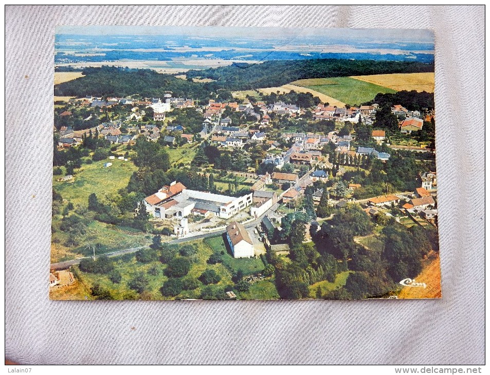 Carte Postale Ancienne : SAINTE-GENEVIEVE : Vue Générale Aérienne - Sainte-Geneviève