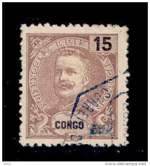 ! ! Congo - 1898 D. Carlos 15 R - Af. 17 - Used - Portuguese Congo