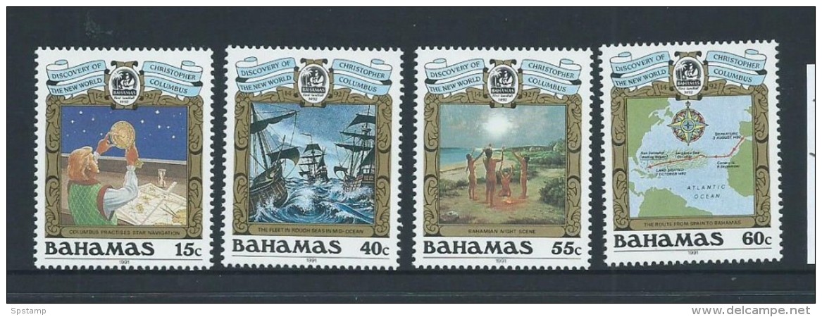 Bahamas 1991 Columbus Americas Discovery IV Set 4 MNH - Bahamas (1973-...)