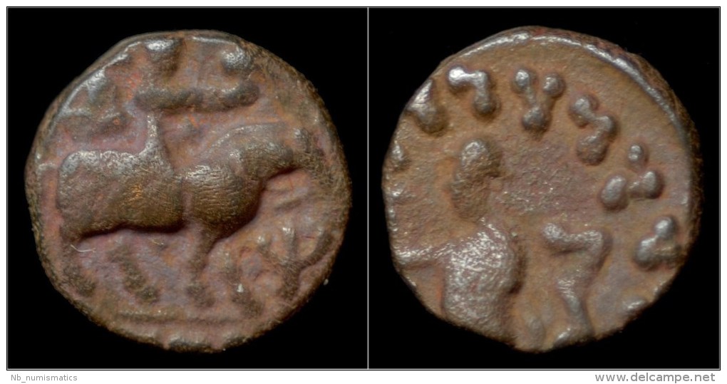 Indo-Scythian Kingdom Azes Billon Drachm - Greche