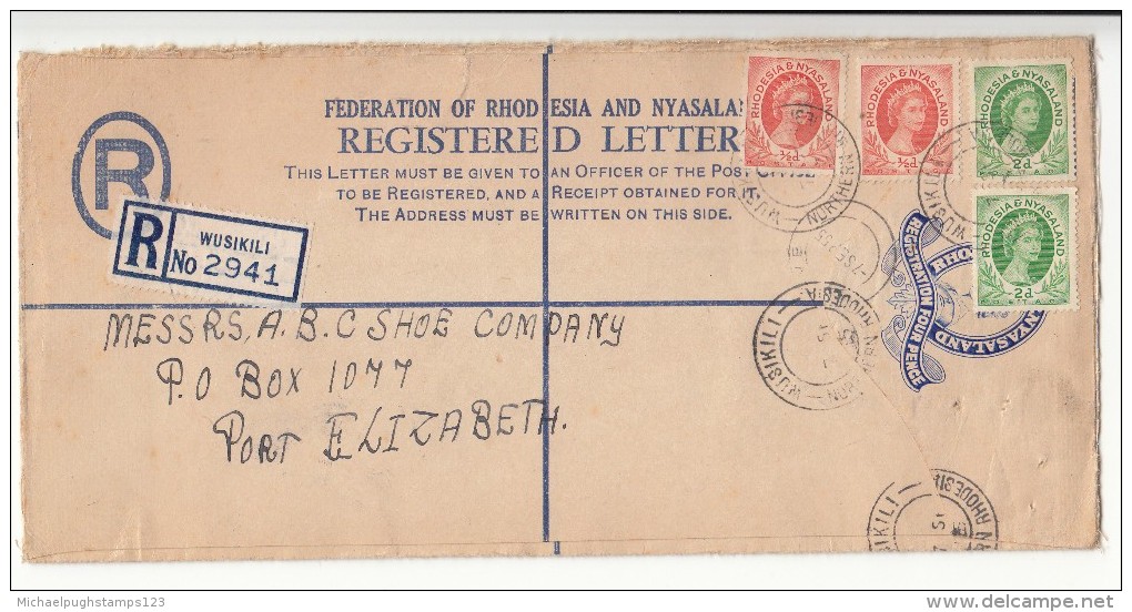 Rhodesia + Nyasaland / Federation Stationery / Postmarks - Altri & Non Classificati