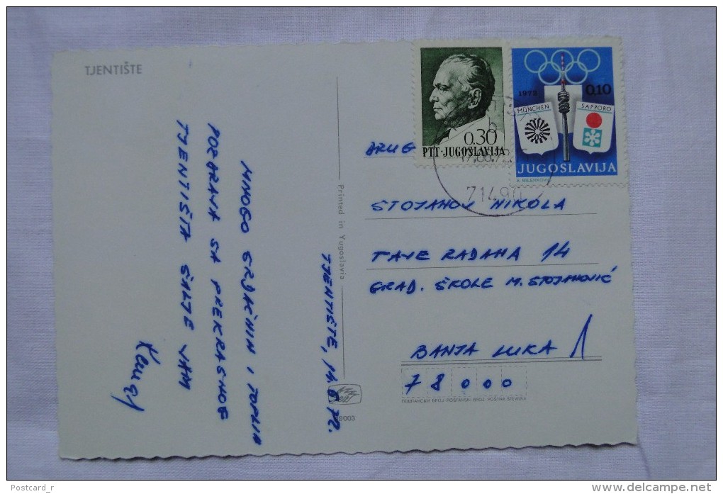 Bosna And Herzegovina Tjentiste Sutjeska  Multi View  Stamps 1972  A 106 - Bosnie-Herzegovine
