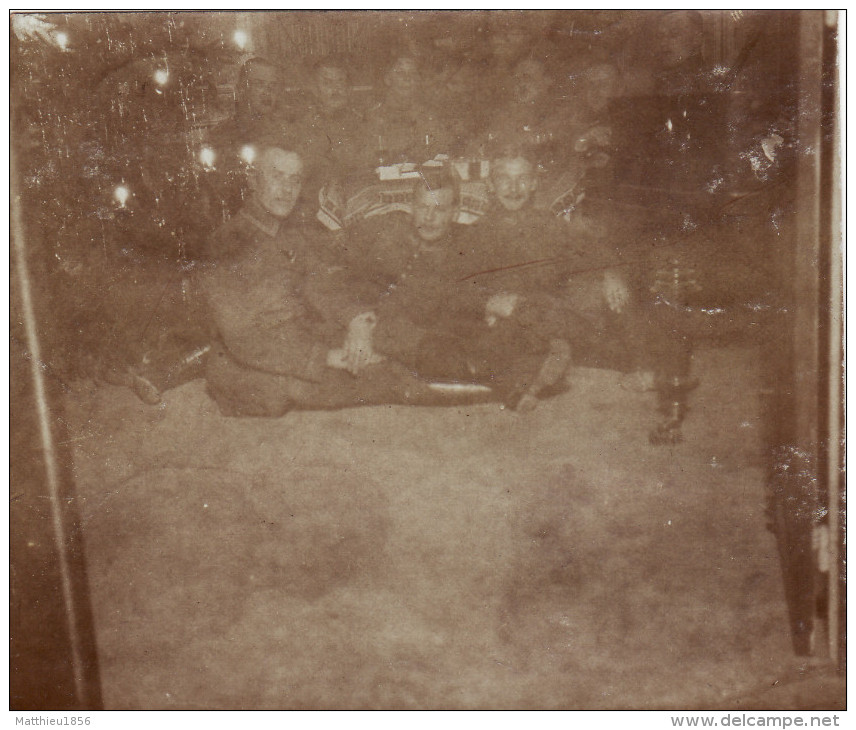 Photo 1916 BLAMONT - Soldats Allemands Au Casino Des Officiers (A146, Ww1, Wk 1) - Blamont