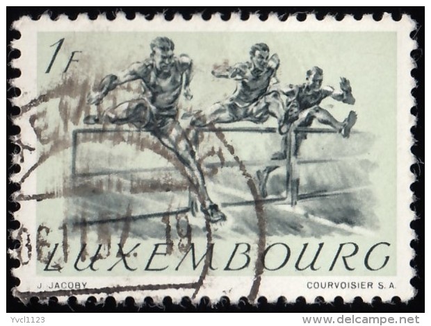 LUXENBOURG - Scott #280 Helsinki '52 Olympic Games, Hurdle Race / Used Stamp - Sommer 1952: Helsinki