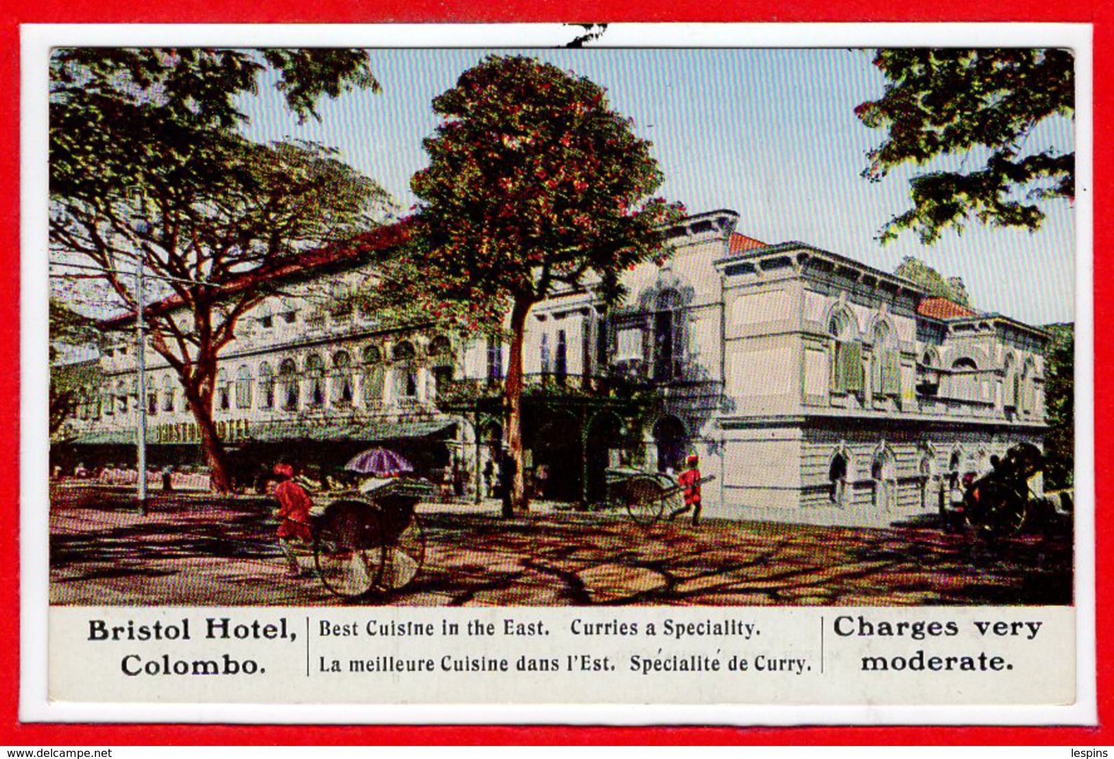 ASIE - CEYLON  - SRI LANKA - Colombo - Bristol Hôtel - Sri Lanka (Ceylon)