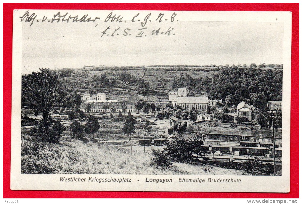 54. Longuyon. Pensionnat Ste-Chrétienne. Gare.  Feldpostamt Des III Armeekorps. Mai 1916 - Longuyon