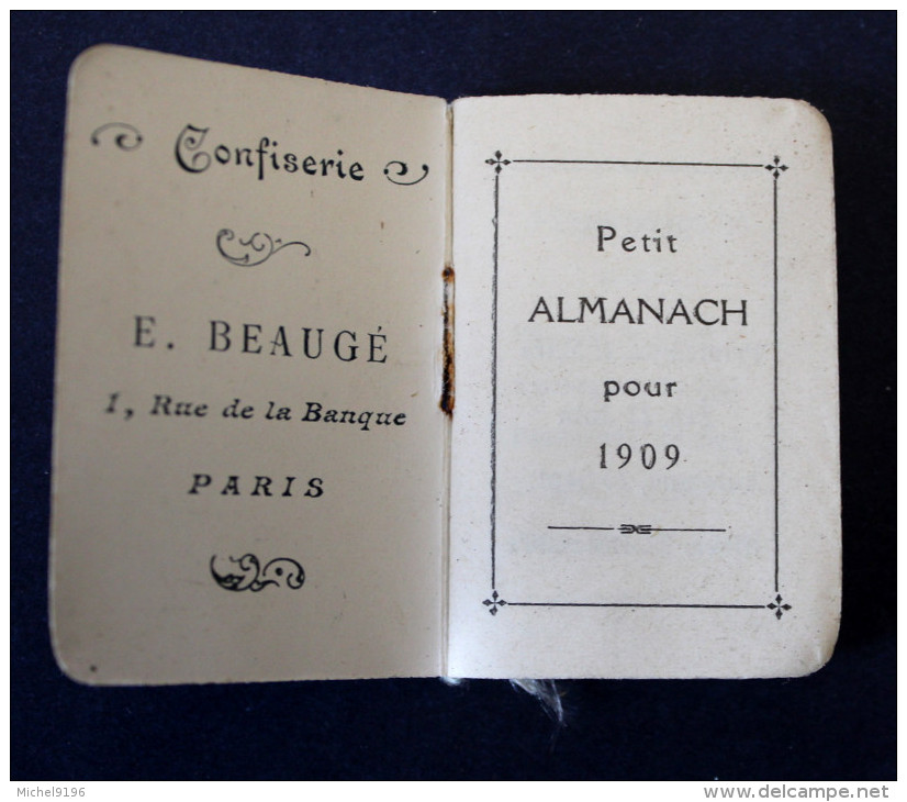 Calendrier  Publicitaire 1914  "La Cour Batave"Fontaine Et Fils  à Paris - Petit Format : 1901-20