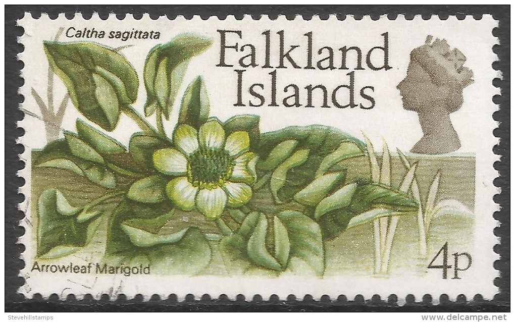Falkland Islands. 1972 QEII. Flowers. Decimal Currency. 4p Used. SG 282 - Falkland Islands