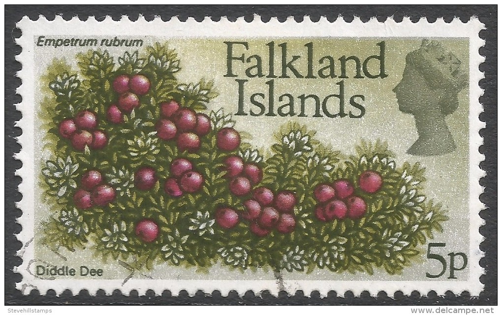 Falkland Islands. 1972 QEII. Flowers. Decimal Currency. 5p Used. SG 283 - Falkland