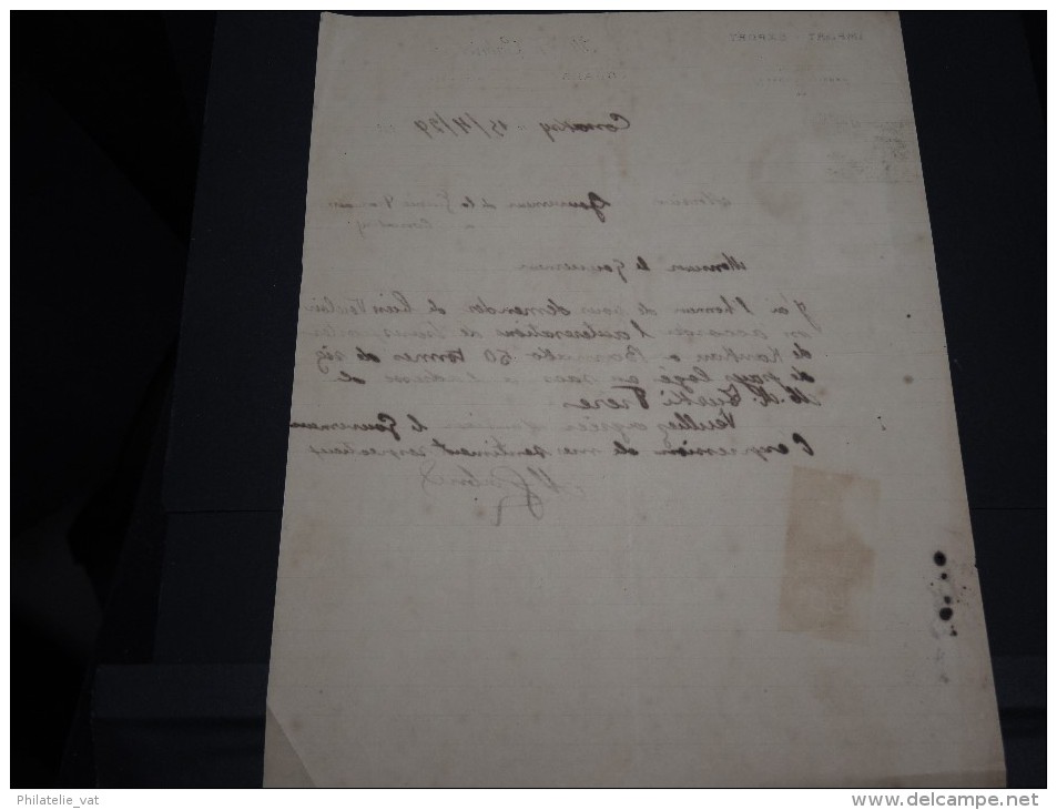 GUINEE FRANCAISE - Timbre Fiscal Sur Document - Trés Rare Pour Cette Ancienne Colonie Française - A Voir - Lot N°16426 - Lettres & Documents