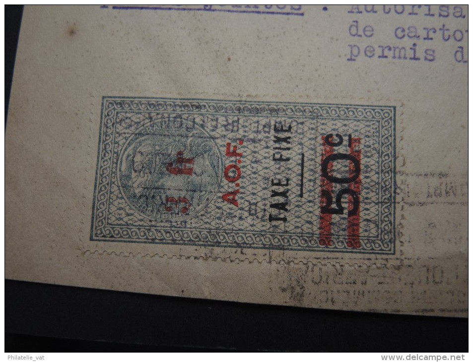 GUINEE FRANCAISE - Timbre Fiscal Sur Document - Trés Rare Pour Cette Ancienne Colonie Française - A Voir - Lot N°16434 - Briefe U. Dokumente