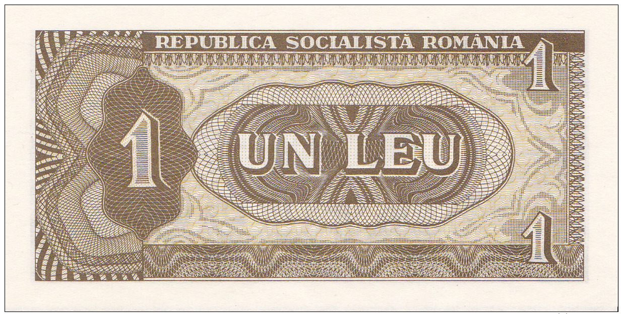 ROUMANIE - BILLET DE 1 LEU - 1966 - Roumanie