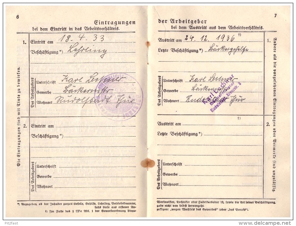 Arbeitsbuch Für Bergleute , Bad Blankenburg 1933 , H. Förtsch , Karl Lechner , Rudolstadt Weitzmann , Bergbau , Bergwerk - Bad Blankenburg