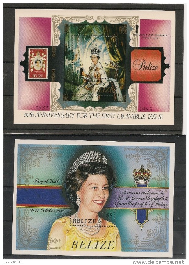 BELIZE Blocs  N° 59-62** Queen - Belize (1973-...)