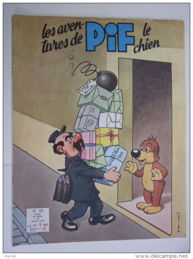 Bande Dessinée BD - Les Aventures De PIF Le CHIEN - N° 35 - Janvier 1961 - Pif - Autres