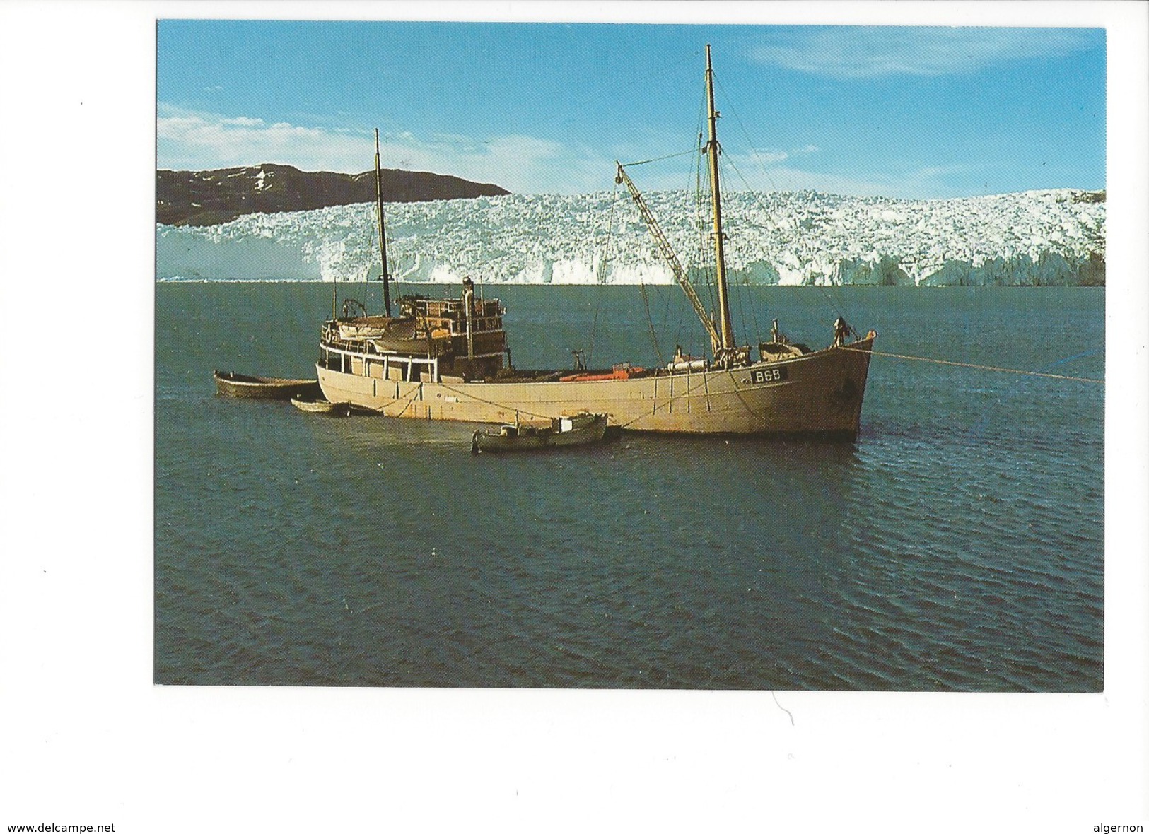 14798 -  Le Force Devant Le Glacier De L'Eqe Expéditions Polaires Françaises 40e Anniversaire 1988 (format 10X15) - Groenland