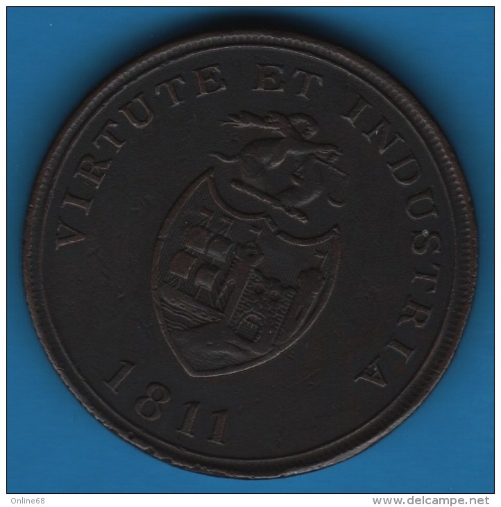 UK BRISTOL BRASS & COPPER Co  PENNY TOKEN 1811 PAYABLE AT BRISTOL SWANSEA & LONDON - Monetary/Of Necessity