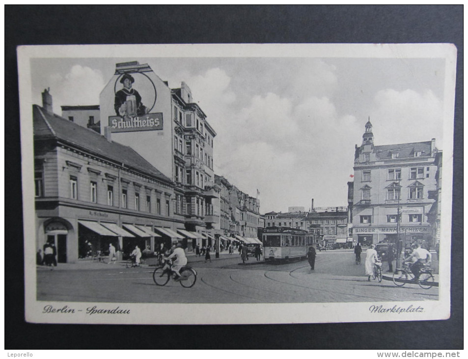 AK BERLIN SPANDAU Strassenbahn Ca.1940   // D*20657 - Spandau