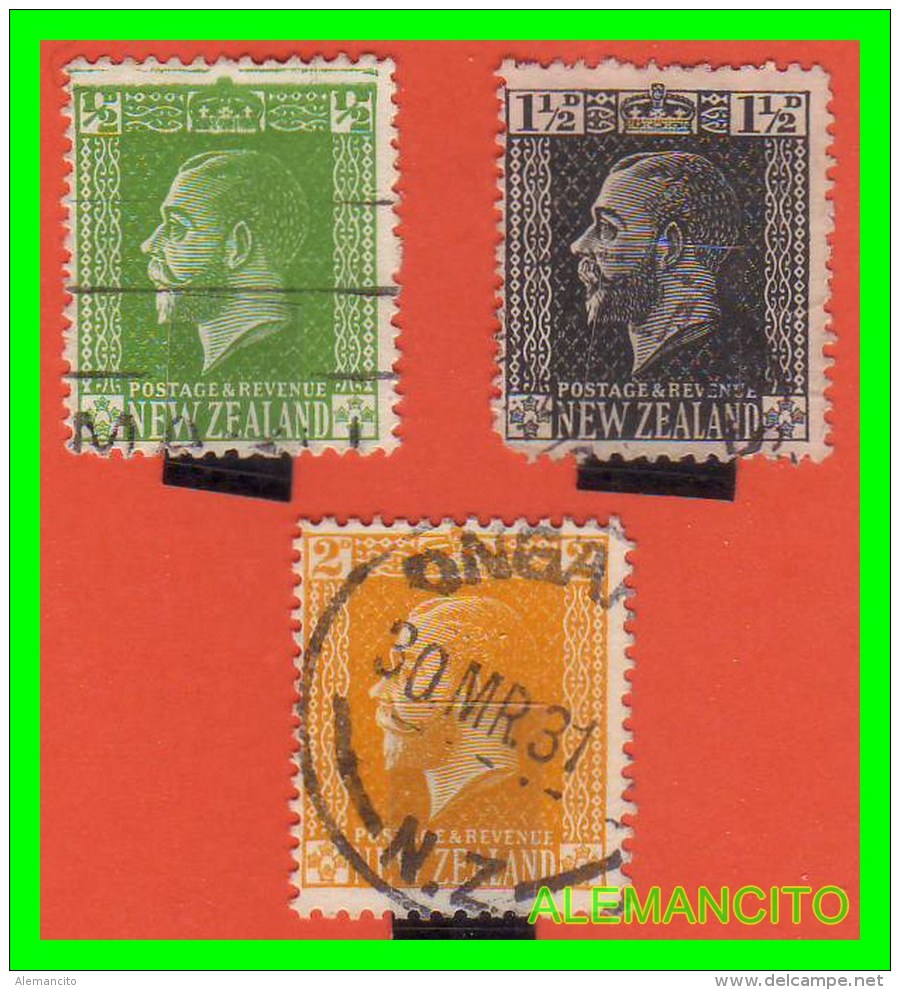 NEW ZELANDA  ( OCEANIA ) 3 SELLOS AÑO 1915 - Used Stamps
