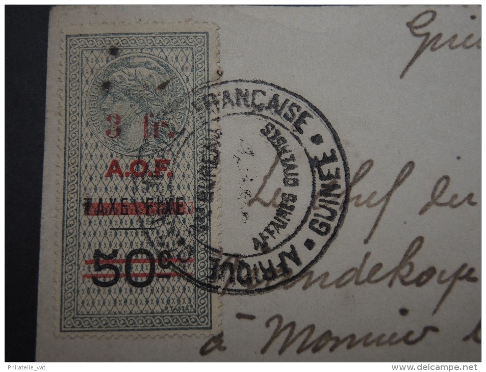 GUINEE FRANCAISE - Timbre Fiscal Sur Document - Trés Rare Pour Cette Ancienne Colonie Française - A Voir - Lot N°16446 - Cartas & Documentos