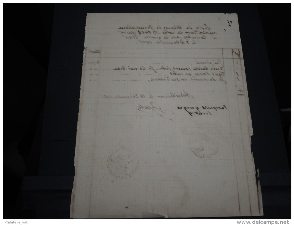 GUINEE FRANCAISE - Timbre Fiscal Sur Document - Trés Rare Pour Cette Ancienne Colonie Française - A Voir - Lot N°16451 - Lettres & Documents