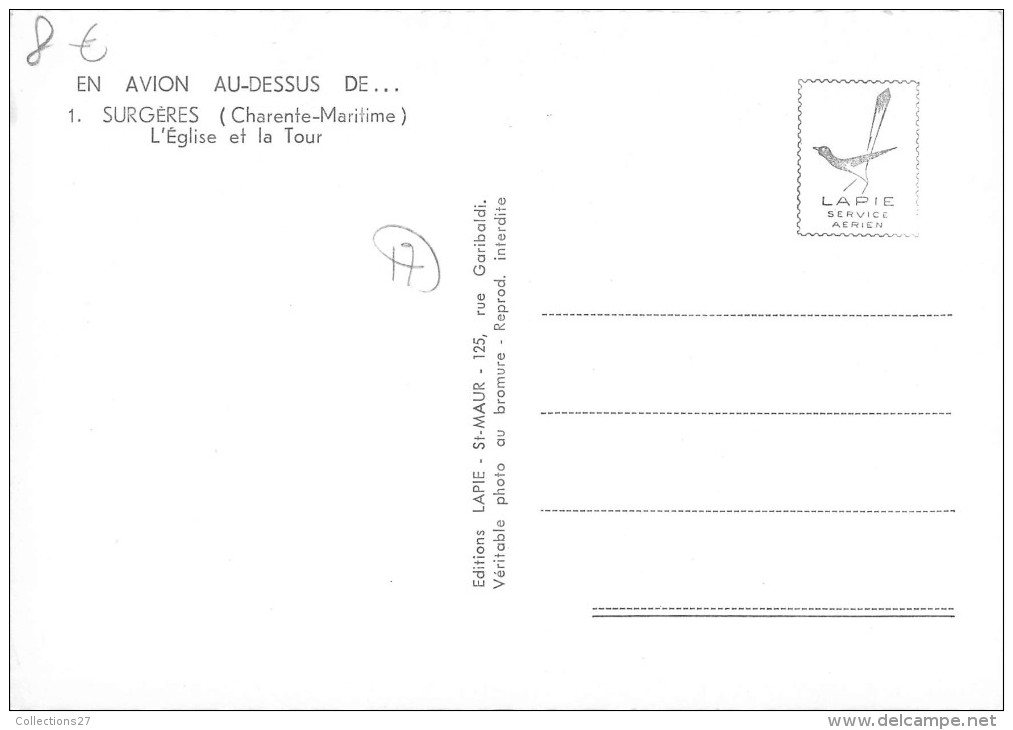 17-SURGERES- L'EGLISE ET LA TOUR - Surgères