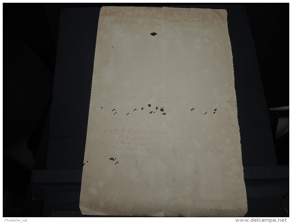 GUINEE FRANCAISE - Timbre Fiscal Sur Document - Trés Rare Pour Cette Ancienne Colonie Française - A Voir - Lot N°16455 - Lettres & Documents